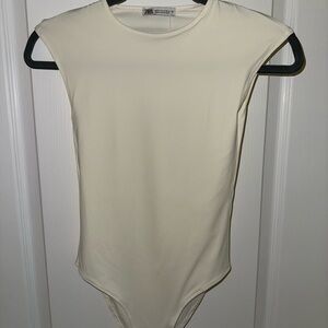 Zara Cream One-Piece Bodysuit